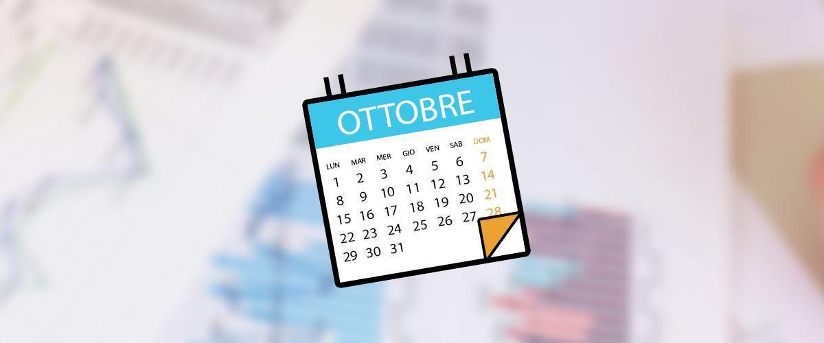 Scadenze fiscali - Ottobre - Cogede - Consulenza